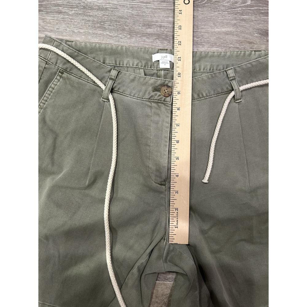 J Jill Jjill Rope Belt Belted Chino Shorts Mid‎ Rise 7" 7 Inch Inseam Size 8 - Picture 5 of 7